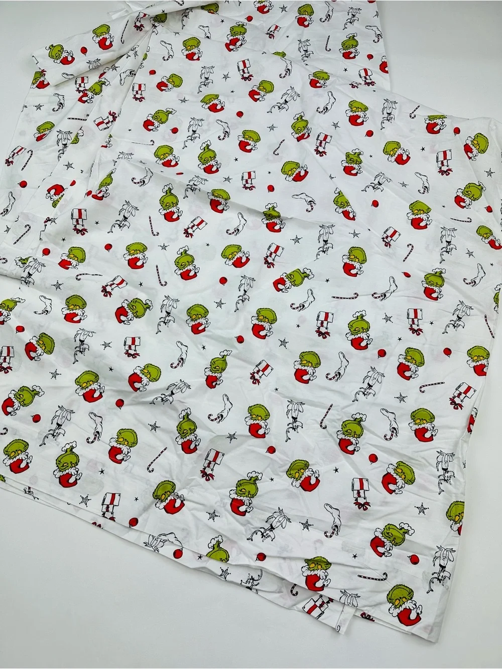 Dr. Seuss The Grinch Christmas Cotton Flat Sheet Full Size Bedding